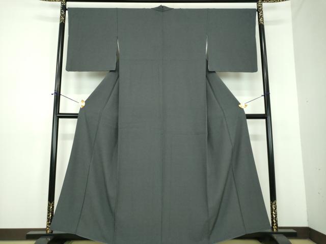 平和屋着物●江戸小紋 行儀 黒地 正絹 逸品 DABE5865ps