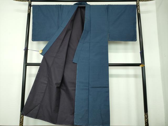 平和屋着物●男性 本場大島紬 アンサンブル 長羽織 亀甲柄 正絹 逸品 未使用 DABE5874ps