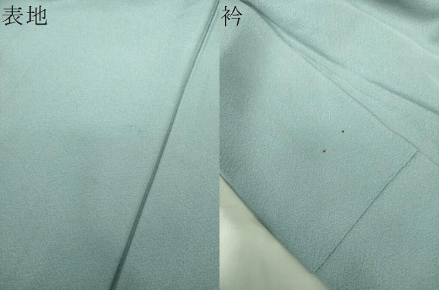 平和屋着物●上質な色無地 藍鼠色 正絹 逸品 DABE5896ps