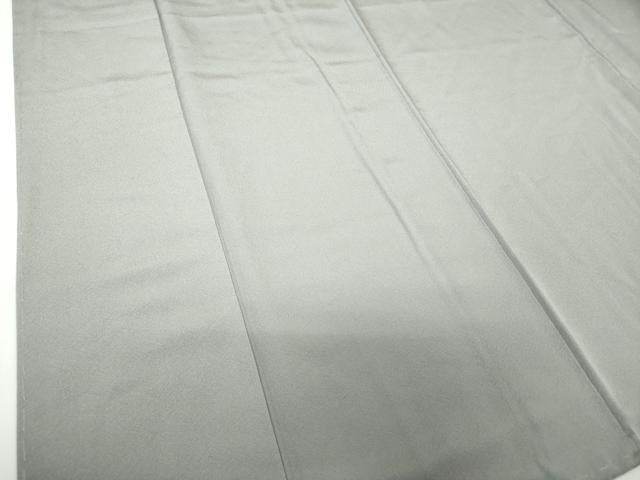 平和屋着物●上質な色無地 桔梗鼠色 正絹 逸品 未使用 DABE5906ps