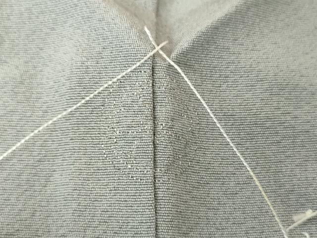 平和屋着物●上質な色無地 桔梗鼠色 正絹 逸品 未使用 DABE5906ps
