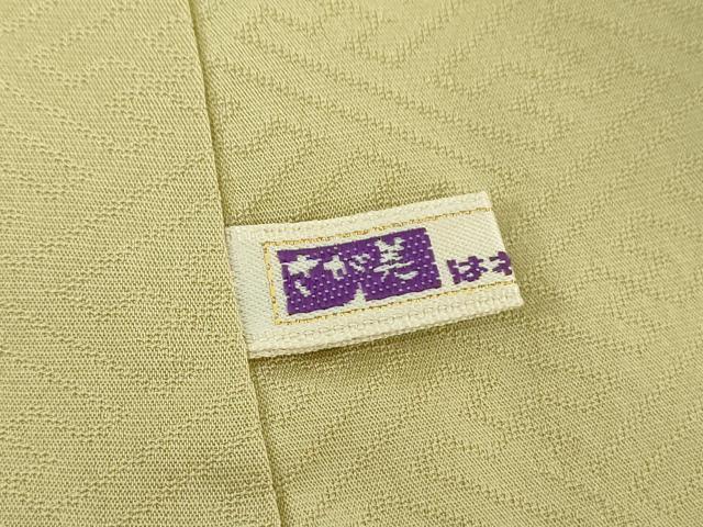 平和屋着物●上質な色無地 風景人物花地紋 砥の粉色 さが美扱い 正絹 逸品 未使用 DABE5911ps