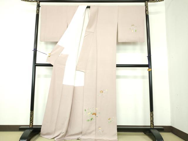 平和屋着物●訪問着 更紗花唐草文 金彩 正絹 逸品 DABE5914ps