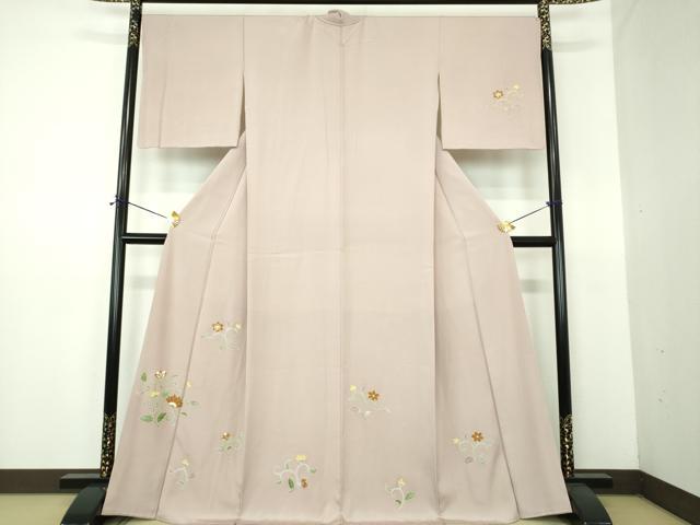 平和屋着物●訪問着 更紗花唐草文 金彩 正絹 逸品 DABE5914ps