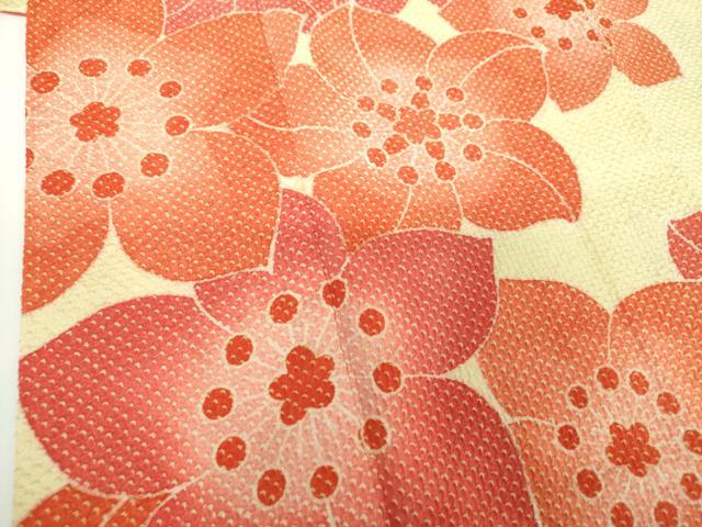 平和屋着物●名門 藤娘きぬたや・総絞り 振袖 総絞り 舞花文 正絹 逸品 DABE5917ps
