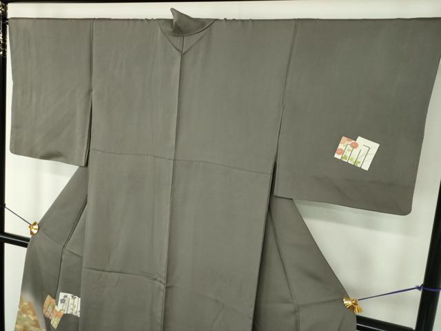 平和屋着物●訪問着 駒刺繍 源氏香花文 暈し染め 金彩 正絹 逸品 DABE5926ps