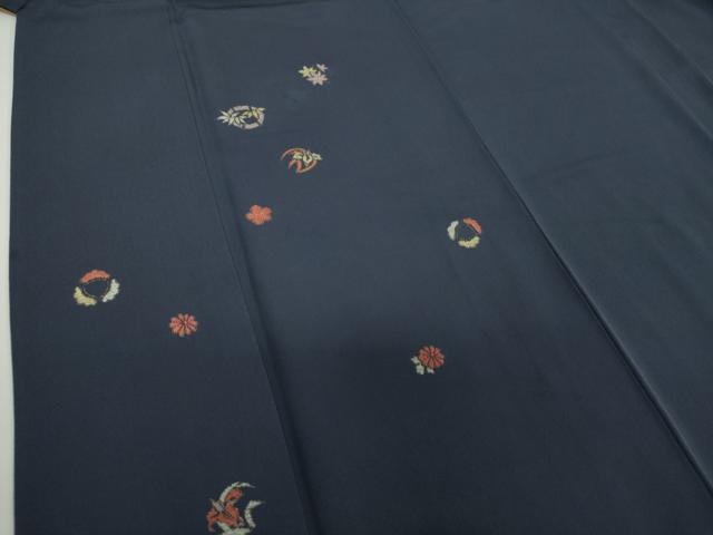 平和屋着物●豪華色留袖 総刺繍 花丸文 金彩 正絹 逸品 DABE5929ps