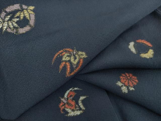 平和屋着物●豪華色留袖 総刺繍 花丸文 金彩 正絹 逸品 DABE5929ps