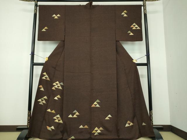 平和屋着物●訪問着 鱗花文 金彩 正絹 逸品 DABE5940ps