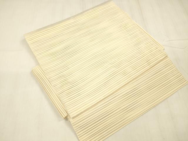 平和屋着物*夏物 絽綴れ つけ帯 草花文 金銀糸 正絹 逸品 DABE6018cm