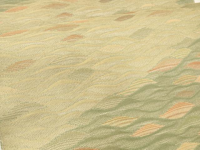平和屋着物●六通柄袋帯 抽象文様 正絹 逸品 DABE6035cm