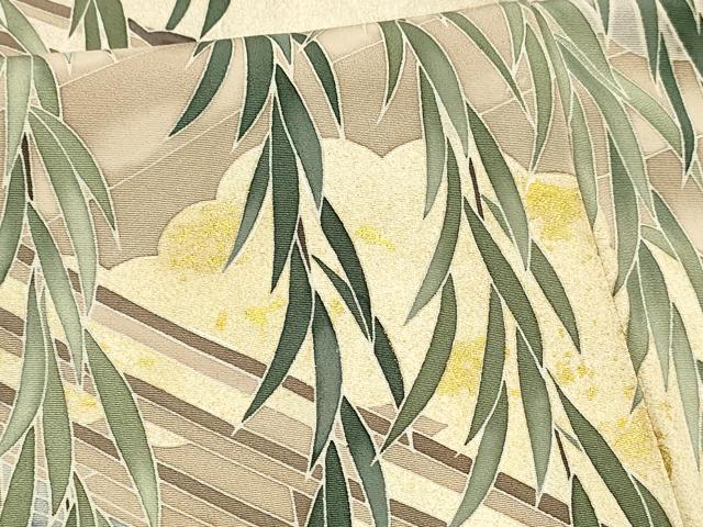平和屋着物■豪華色留袖 流水渡橋文 金彩 正絹 逸品 DABE6066cm