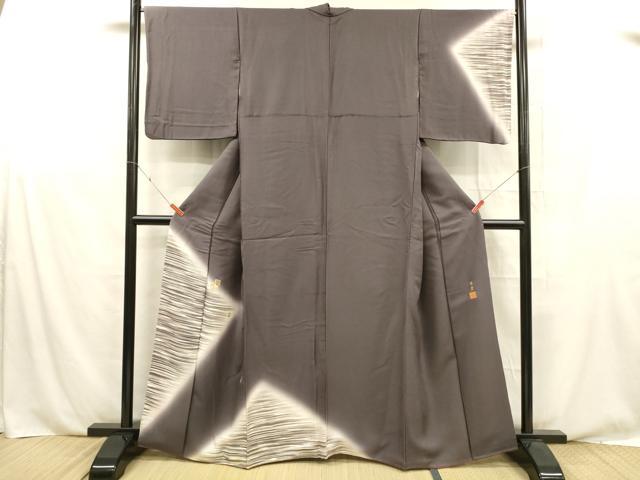 平和屋着物■訪問着 竹屋町刺繍 作家物 抽象文様 暈し染め 金彩 正絹 逸品 DABE6075cm