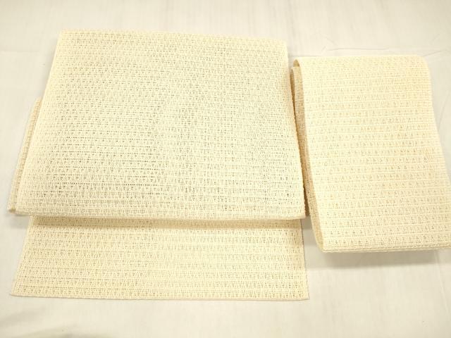 平和屋着物*夏物 つけ帯 正絹 羅 抽象文様 肌色 逸品 DABE6119cm