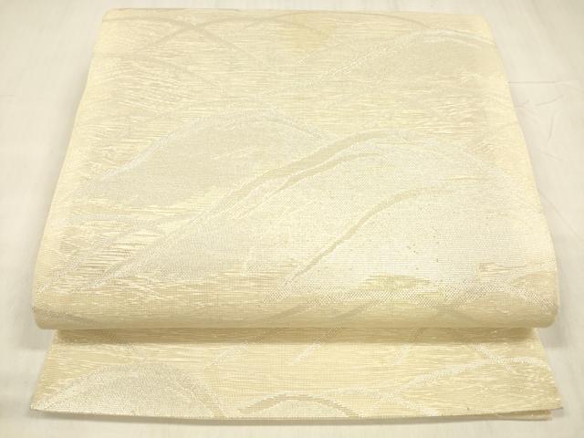平和屋着物＊夏物　六通柄袋帯　遠山流水芝文　金銀糸　正絹　逸品　DABD6683cm 平和屋着物＊夏物 六通柄袋帯 流水花文 銀糸 正絹 逸品 DABD6879cmの