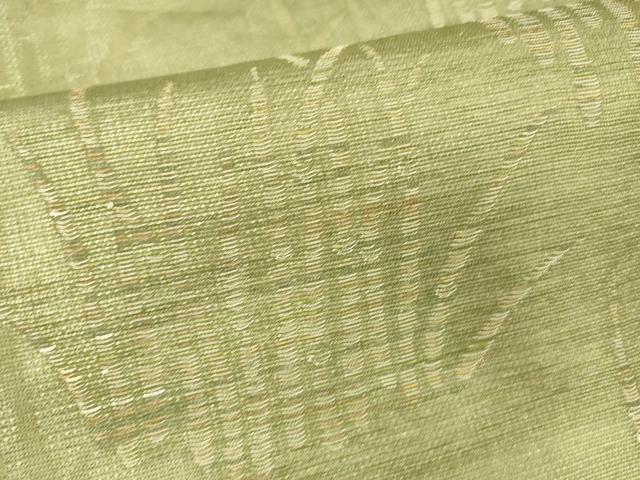 平和屋着物*夏物 九寸名古屋帯 木賊文 金糸 引箔 正絹 逸品 DABE6204cm