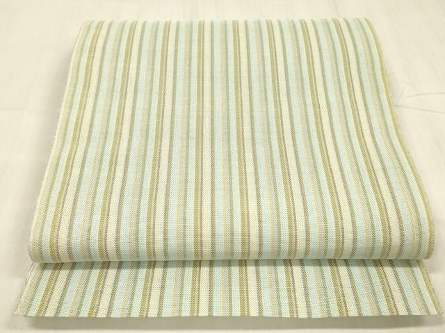 平和屋着物*夏物 八寸名古屋帯 間道 正絹 逸品 DABE6207cm