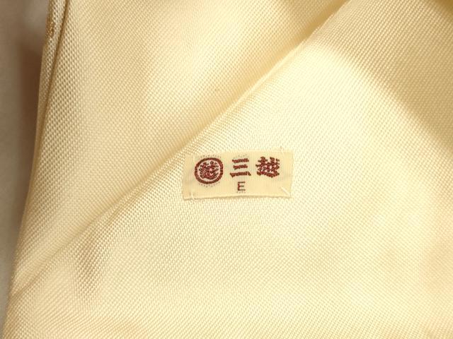 平和屋着物●九寸名古屋帯 唐織 群鳥 金糸 三越扱い 正絹 逸品 DABE6223cm
