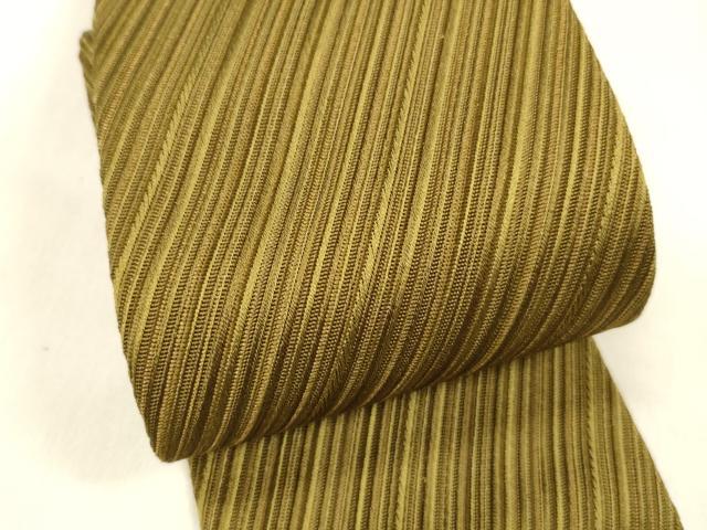 平和屋着物●男性 角帯 宝来織 斜線文 正絹 逸品 DABE6268cm