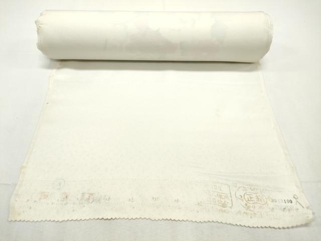 平和屋着物▼付下げ 反物 着尺 扇面草花文 逸品 未使用 DABE6684zy