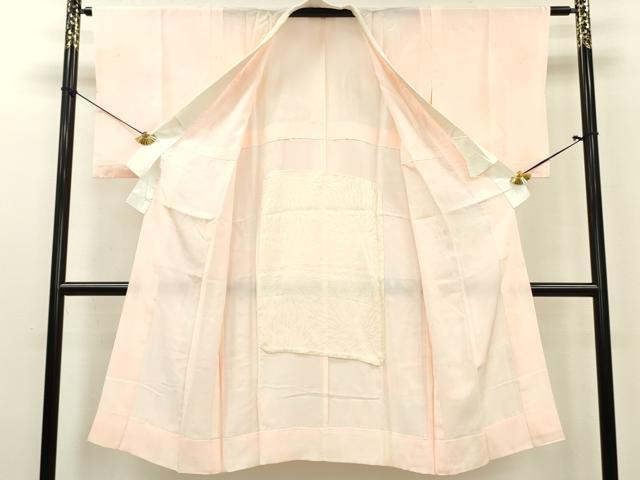 平和屋着物■長襦袢 無双仕立て 舞花文 暈し染め 正絹 逸品 DABE6985zy