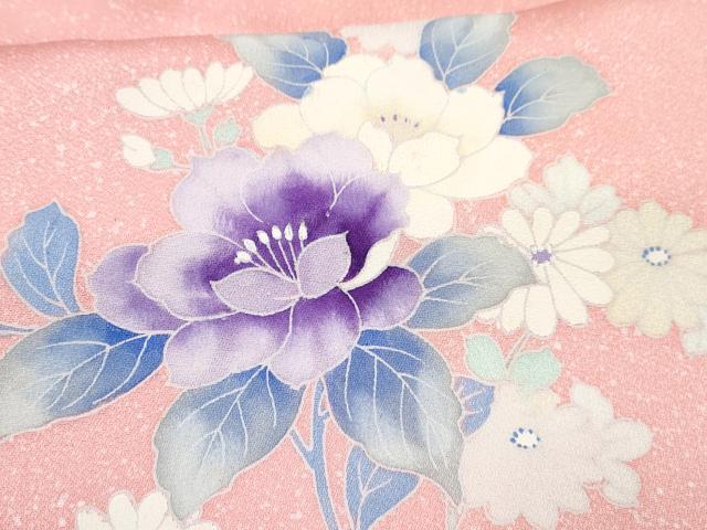 平和屋着物∵女の子 十三参り 子供 祝着 牡丹花文 逸品 DABE7361ma