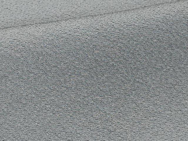 平和屋着物■上質な色無地 堅牢染 薄鼠色 反端付き 正絹 逸品 DABE7890cd