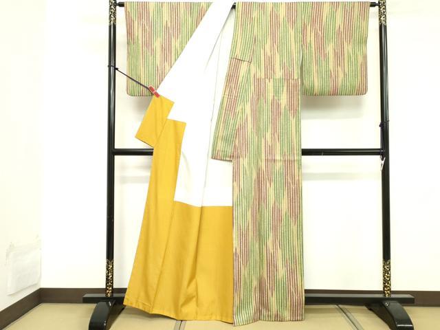 平和屋着物■小紋 矢絣文様 洗える着物 DABE7926cd