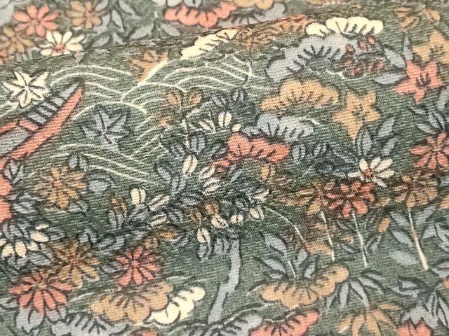 平和屋着物■上質な小紋 舞花文 正絹 逸品 DABE7954cd