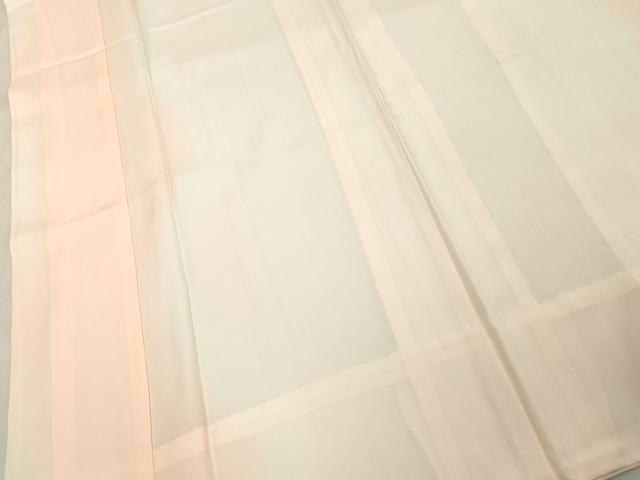 平和屋着物■長襦袢 無双仕立て 霞文 暈し染め 半衿刺繍 正絹 逸品 DABE7995cd