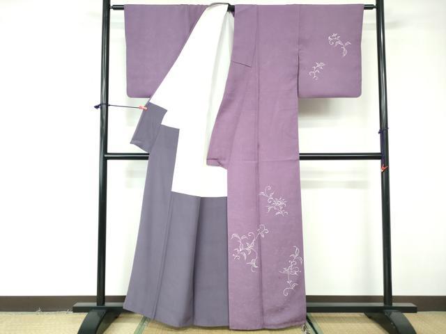 平和屋着物■訪問着 ろうけつ染め 地紋起こし 花唐草文 正絹 逸品 DABE8589qa