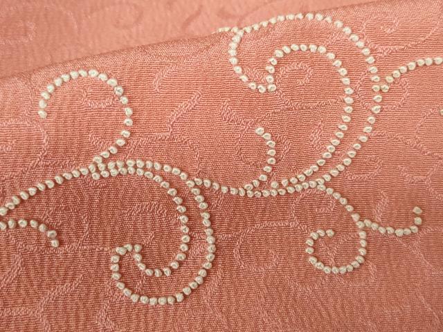 平和屋着物■中国三大刺繍 相良刺繍 訪問着 唐草 暈し染め 正絹 逸品 DABE8650qa