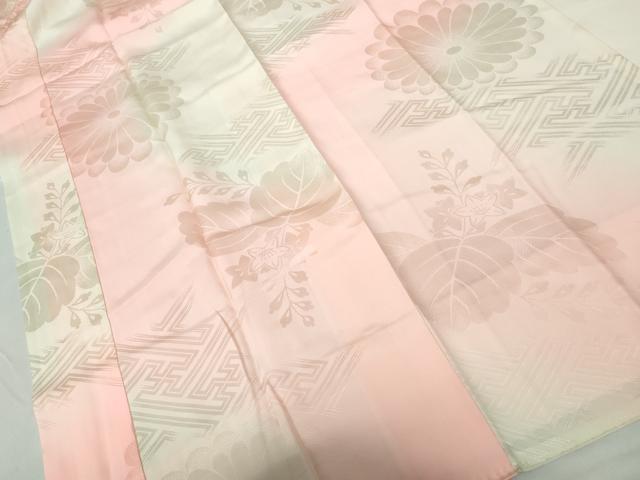 平和屋着物■長襦袢 袷 舞菊文 暈し染め 正絹 逸品 DABE8688qa