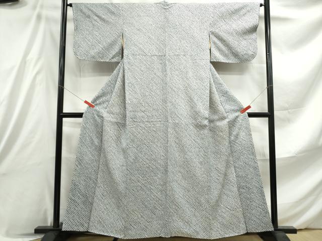 平和屋着物■大変加工の良い総絞り小紋 正絹 逸品 DABE8837qa