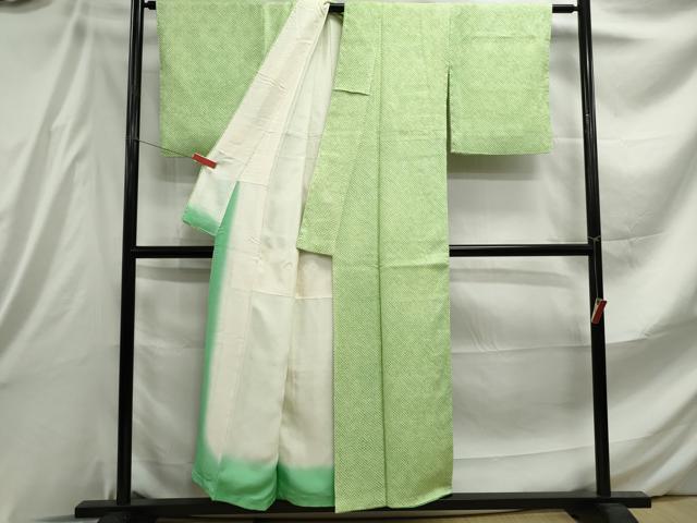 平和屋着物■大変加工の良い総絞り小紋 正絹 逸品 DABE8838qa
