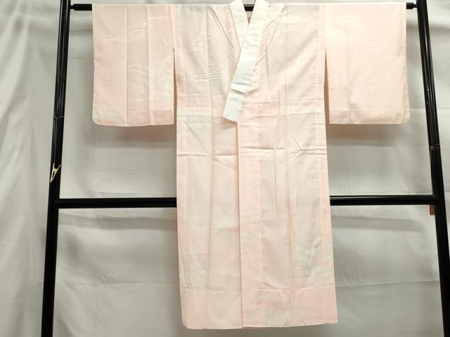 平和屋着物■長襦袢 無双仕立て 立波花文 暈し染め 正絹 逸品 DABE8912qa