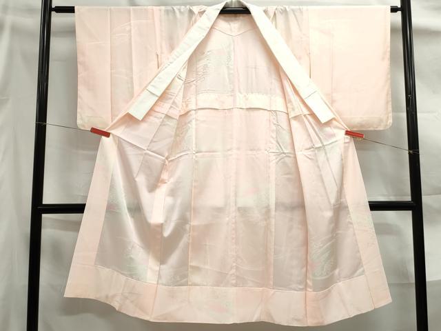 平和屋着物■長襦袢 無双仕立て 立波花文 暈し染め 正絹 逸品 DABE8912qa