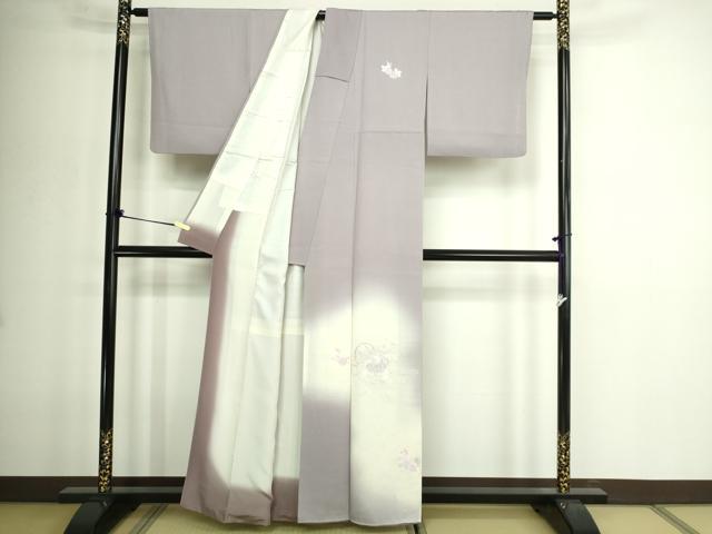 平和屋着物■訪問着 刺繍 草花文 正絹 逸品 DABE9229sf