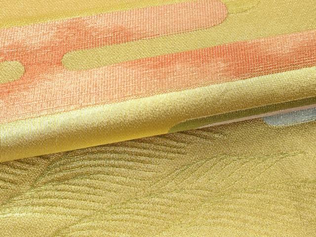 平和屋本店▼六通柄袋帯 霞文 彩金織綾錦 正絹 逸品 DABE9427sf