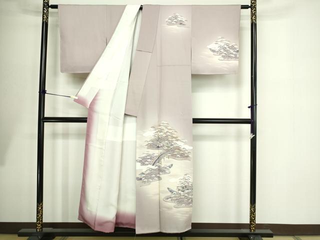 平和屋着物■訪問着 風景文 暈し染め 正絹 逸品 DABE9481sf