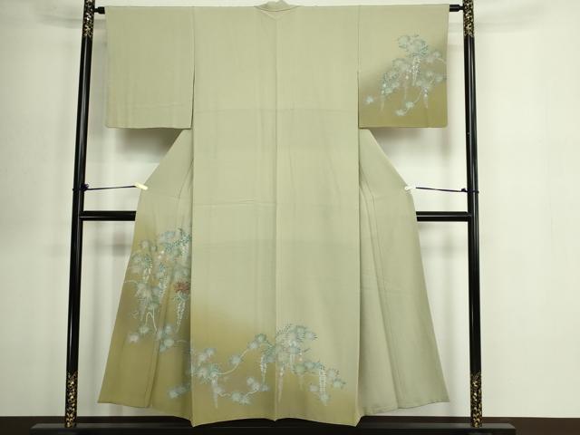 平和屋着物■訪問着 藤花文 暈し染め 正絹 逸品 DABE9487sf