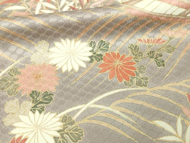 平和屋着物■訪問着 刺繍 草花文 松竹梅 正絹 逸品 DABE9508sf