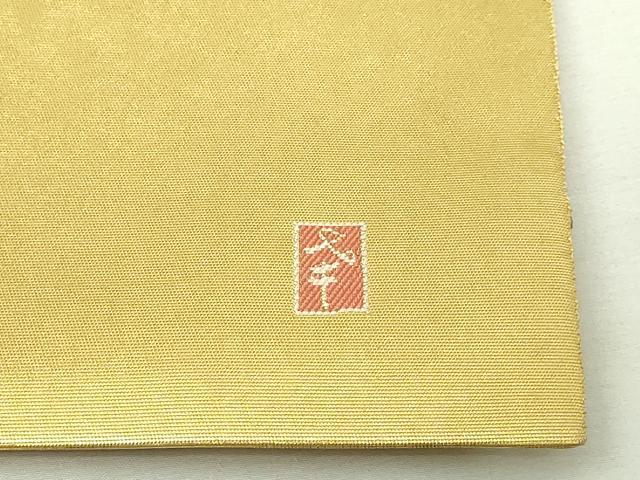 平和屋本店●西陣 長嶋成織物 ながしま帯 本加賀友禅作家 白坂幸蔵監修 太鼓柄袋帯 離宮の四季 本金箔 瀞金錦 正絹 逸品 DABE9519sf