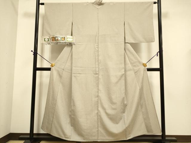 平和屋着物▽本塩沢 単衣 やまだ織 間道 高橋礼子作 染の近江謹製 証紙付き 正絹 逸品 DABE9525du