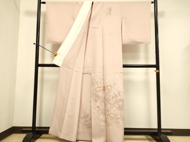 平和屋着物▽中国三大刺繍 スワトウ刺繍 汕頭刺繍 相良刺繍 総刺繍 訪問着 単衣 絵巻花文 金彩 正絹 逸品 DABE9531du