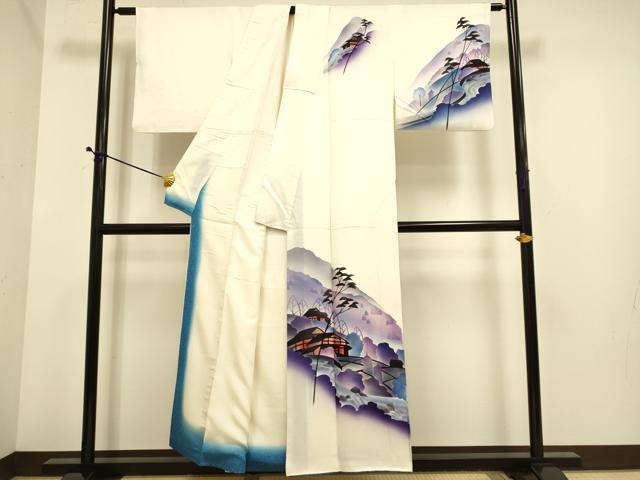 平和屋着物■訪問着 風景文 正絹 逸品 DABE9572du