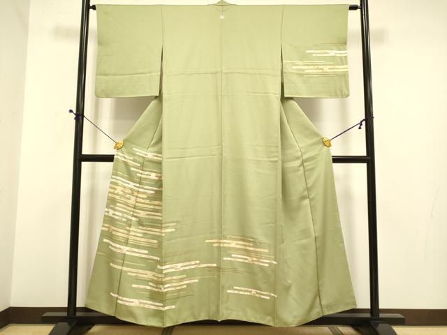 平和屋着物●訪問着 エ霞花鳥文 金彩 正絹 逸品 DABE9606du