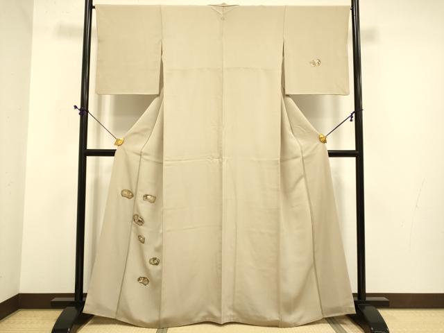 平和屋着物●訪問着 竹屋町刺繍 草花文 金彩 正絹 逸品 DABE9631du
