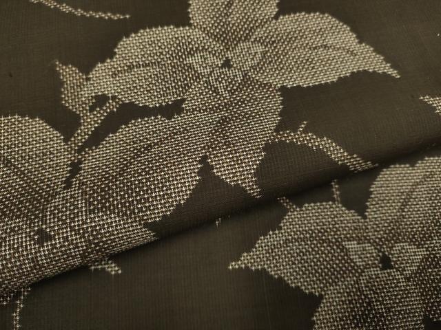 平和屋着物●本場大島紬 9マルキ 枝花文 正絹 逸品 DABE9638du