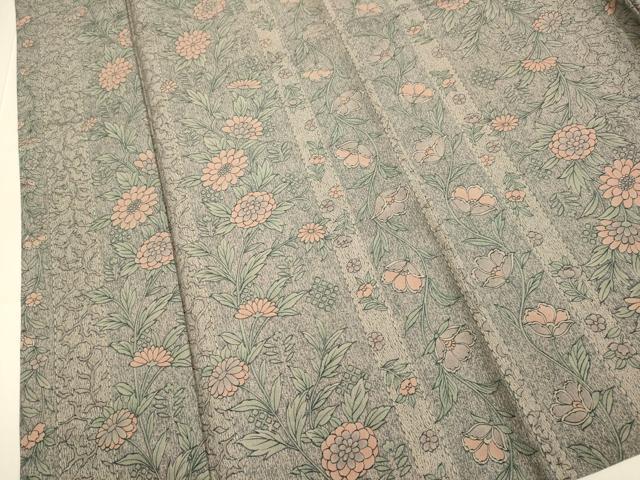 平和屋着物▽小紋 単衣 花間道 洗える着物 DABE9759du